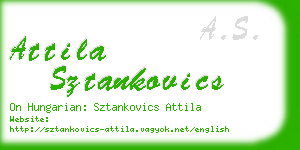 attila sztankovics business card